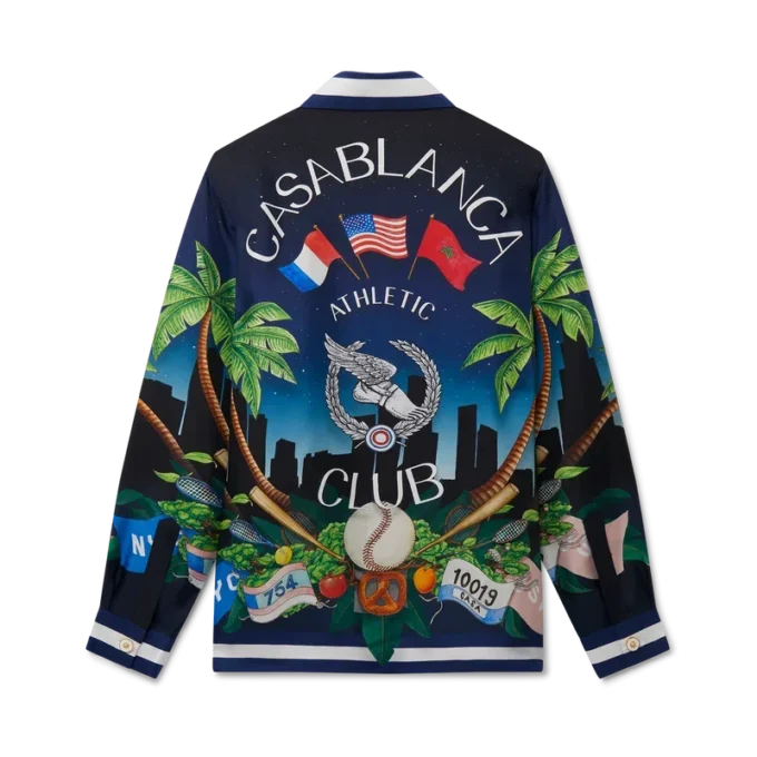 Cămășă din mătase Casablanca Athletic Club