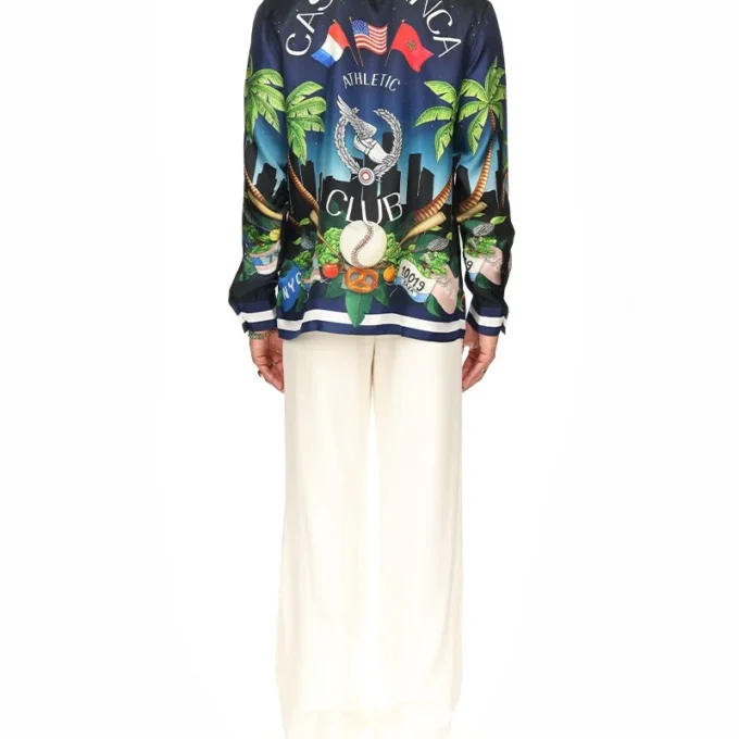 Cămășă din mătase Casablanca Athletic Club