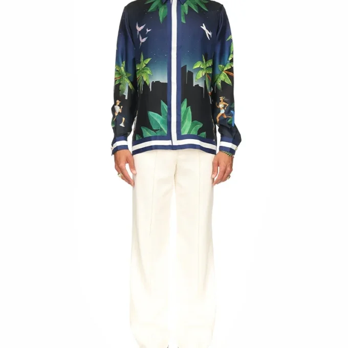 Cămășă din mătase Casablanca Athletic Club