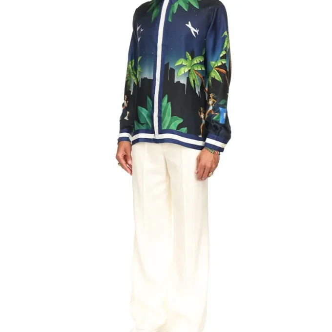 Cămășă din mătase Casablanca Athletic Club