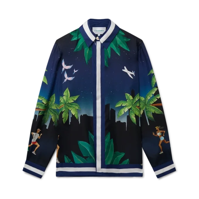 Cămășă din mătase Casablanca Athletic Club