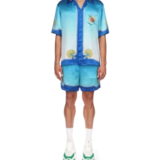 Cămășă din mătase Coquillage Colora