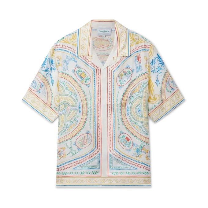 Cămășă din mătase Crayon Vase Cămășă din mătase Crayon Vase