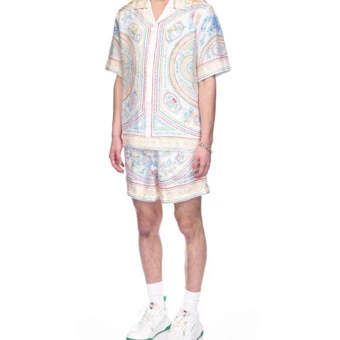 Cămășă din mătase Crayon Vase Cămășă din mătase Crayon Vase