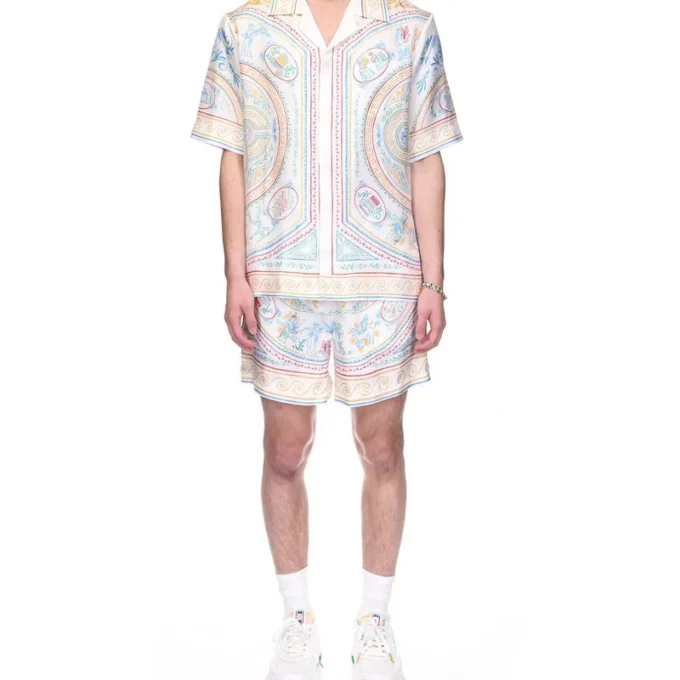 Cămășă din mătase Crayon Vase Cămășă din mătase Crayon Vase