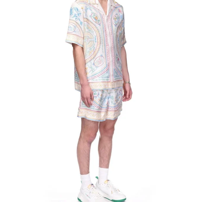 Cămășă din mătase Crayon Vase Cămășă din mătase Crayon Vase