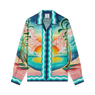 Cămășă din mătase cu mâneci lungi Danse De La Mer