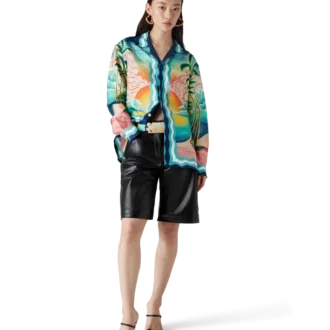 Cămășă din mătase cu mâneci lungi Danse De La Mer