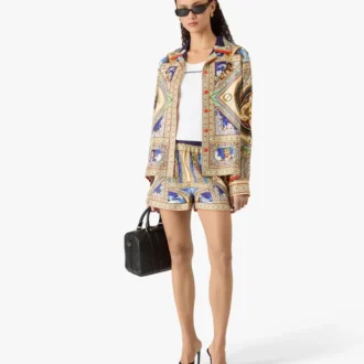 Cămășă din mătase cu mâneci lungi și guler cubanez „Take Me to Church”