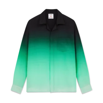 Cămășă din mătase cu mâneci lungi și imprimeu jacquard Gradient Ping Pong