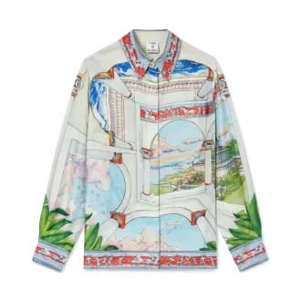 Cămășă din mătase cu mâneci lungi Le Passage