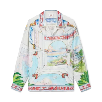 Cămășă din mătase cu mâneci lungi Le Passage