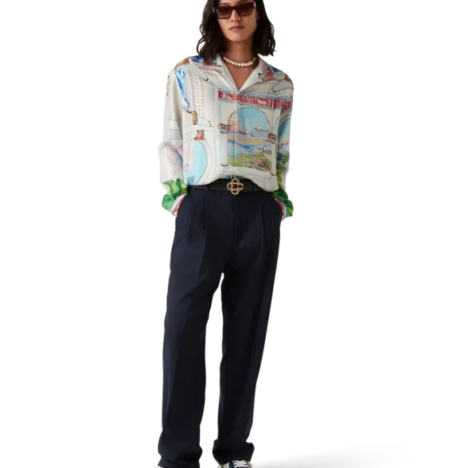 Cămășă din mătase cu mâneci lungi Le Passage Cămășă din mătase cu mâneci lungi Le Passage