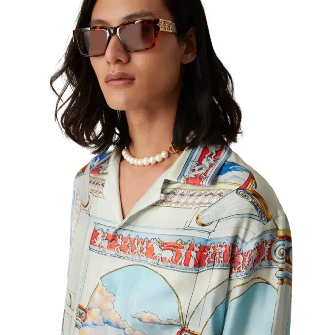 Cămășă din mătase cu mâneci lungi Le Passage Cămășă din mătase cu mâneci lungi Le Passage