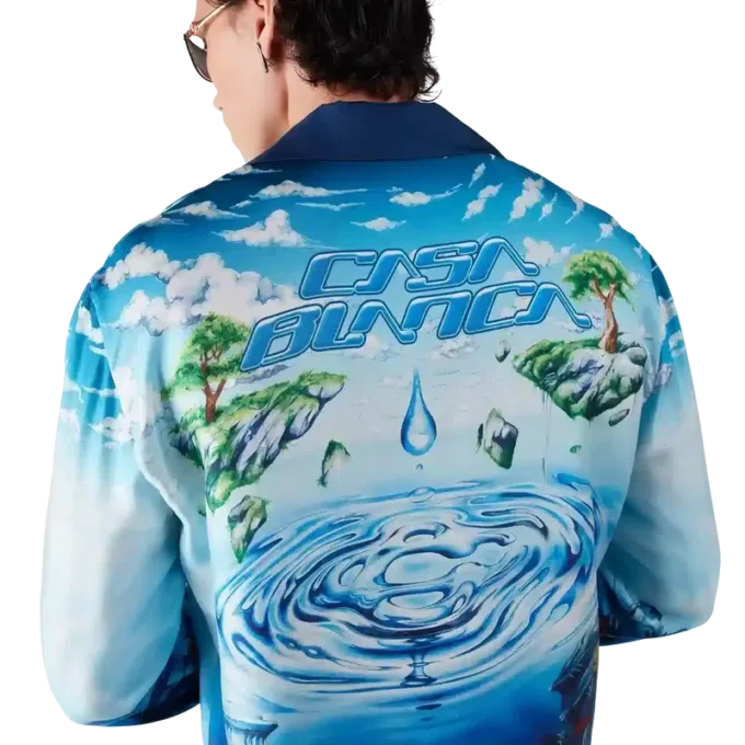 Cămășă din mătase cu mâneci lungi Lost Atlantis