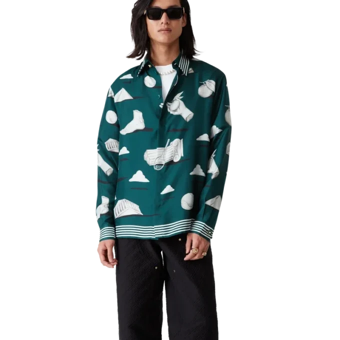 Cămășă din mătase cu mâneci lungi Metaphysical Cămășă din mătase cu mâneci lungi Metaphysical