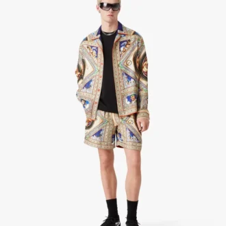 Cămășă din mătase cu mâneci lungi Plafond Orne De Musique