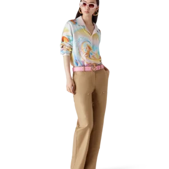 Cămășă din mătase cu mâneci lungi Psychedelic Nirvana