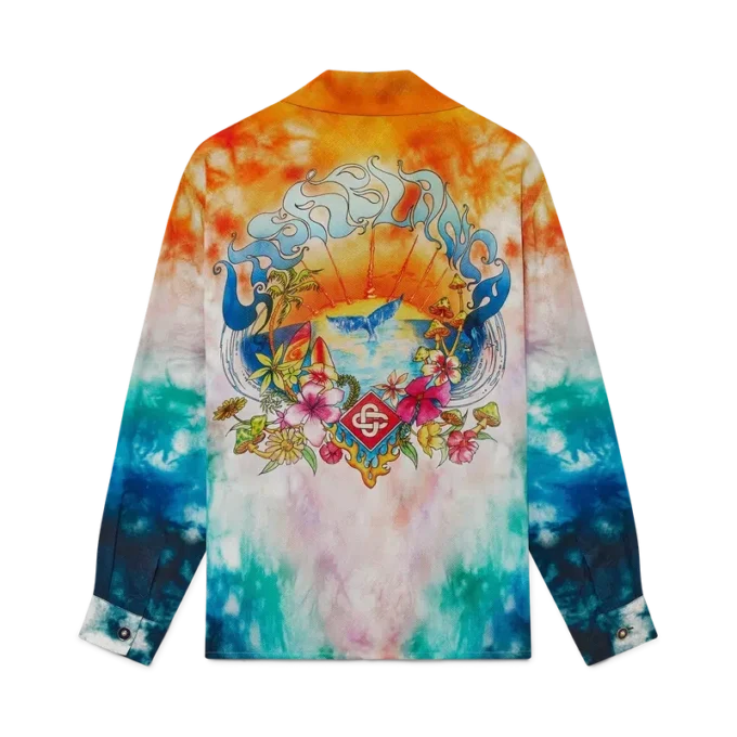 Cămășă din mătase cu mâneci lungi Surf Trip | Casablanca Paris