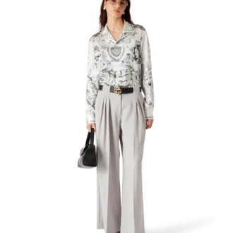 Cămășă din mătase cu mâneci lungi Tattoo