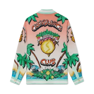 Cămășă din mătase cu mâneci lungi Tennis Club