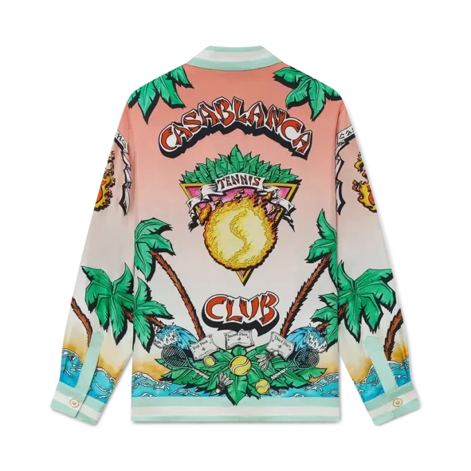 Cămășă din mătase cu mâneci lungi Tennis Club