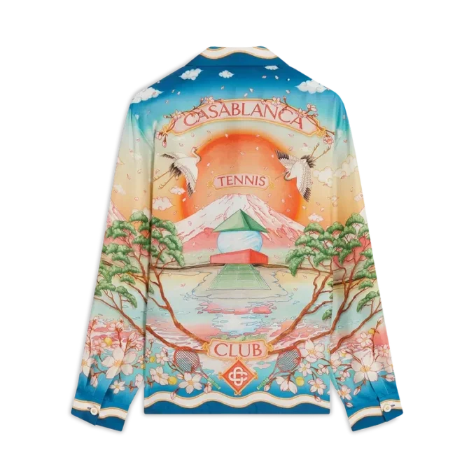 Cămășă din mătase cu mâneci lungi Tennis Club