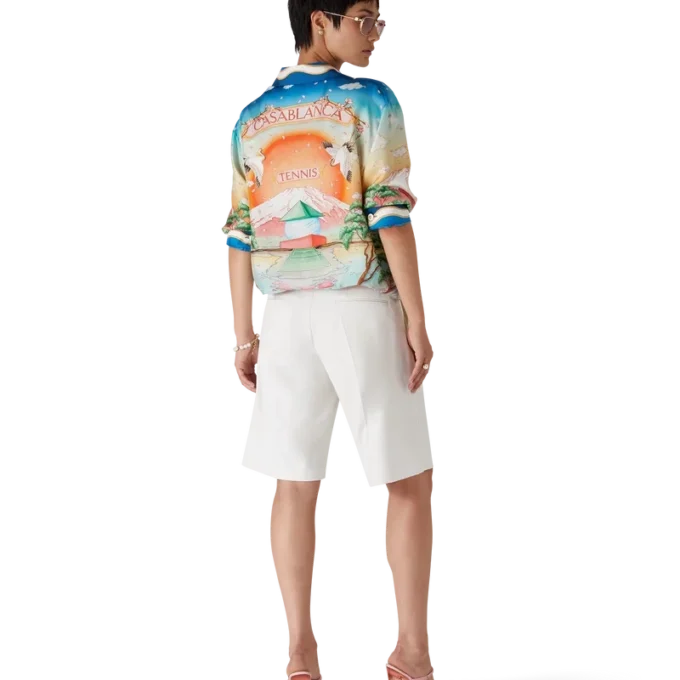 Cămășă din mătase cu mâneci lungi Tennis Club