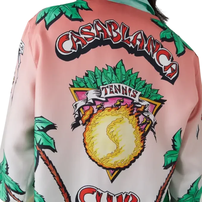 Cămășă din mătase cu mâneci lungi Tennis Club