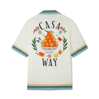 Cămășă din mătase cu mâneci scurte Casa Way