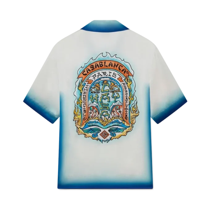 Cămășă din mătase cu mâneci scurte Casa Way Pantaloni scurți