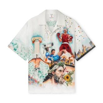 Cămășă din mătase cu mâneci scurte Celebration Du Sport