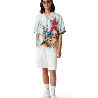 Cămășă din mătase cu mâneci scurte Celebration Du Sport