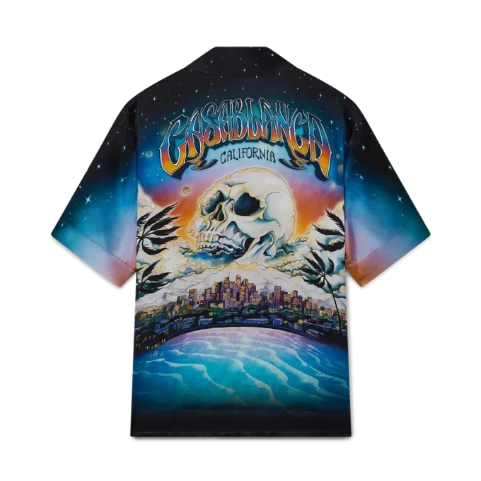 Cămășă din mătase cu mâneci scurte La Pramonition Cămășă din mătase cu mâneci scurte La Pramonition