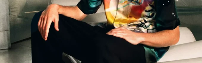 Cămășă din mătase cu mâneci scurte La Pramonition Cămășă din mătase cu mâneci scurte La Pramonition