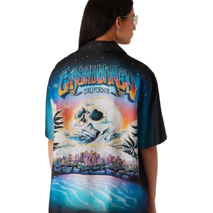 Cămășă din mătase cu mâneci scurte La Pramonition Cămășă din mătase cu mâneci scurte La Pramonition