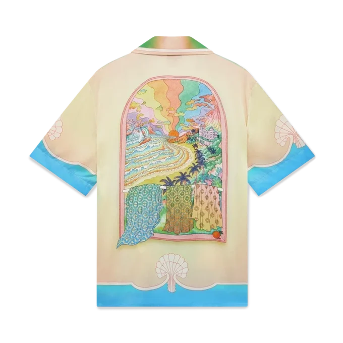 Cămășă din mătase cu mâneci scurte Lucid Dreams