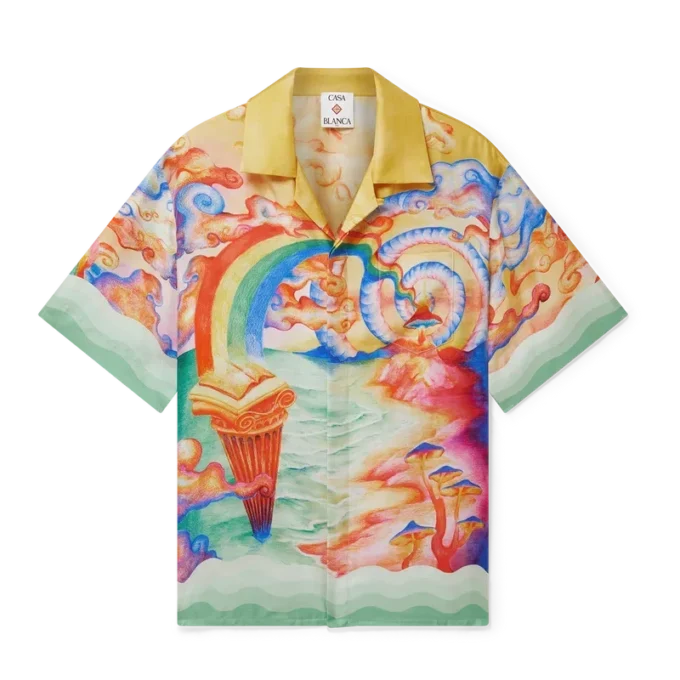 Cămășă din mătase cu mâneci scurte Nature’s Teacher