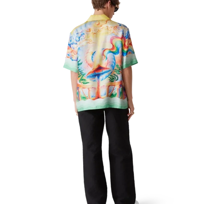 Cămășă din mătase cu mâneci scurte Nature’s Teacher