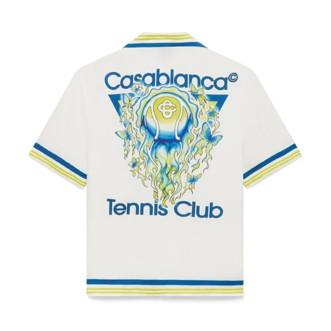 Cămășă din mătase cu mâneci scurte Tennis Club