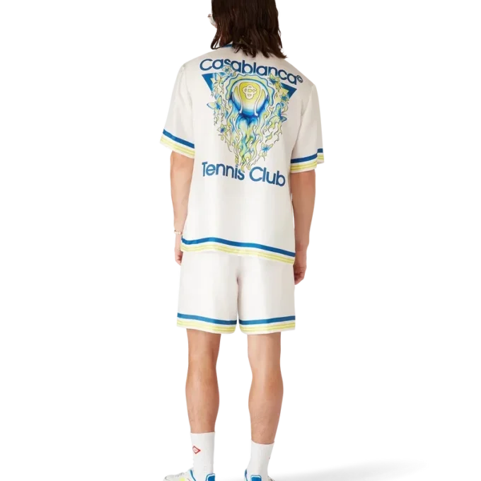 Cămășă din mătase cu mâneci scurte Tennis Club