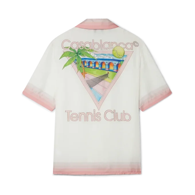 Cămășă din mătase cu mâneci scurte Tennis Club Icon