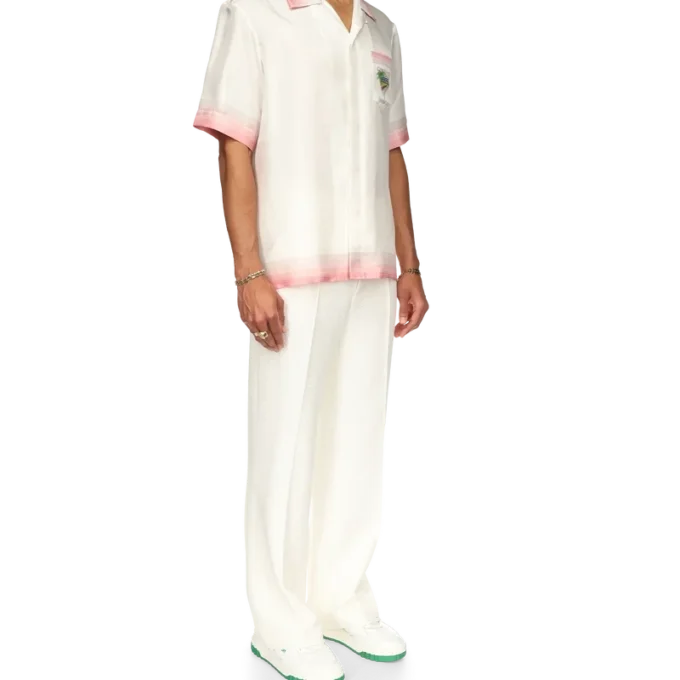 Cămășă din mătase cu mâneci scurte Tennis Club Icon