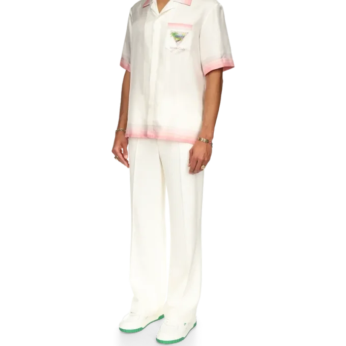 Cămășă din mătase cu mâneci scurte Tennis Club Icon