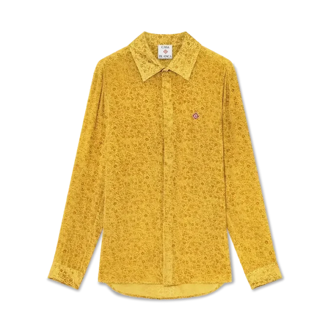 Cămășă din mătase Devora cu imprimeu floral