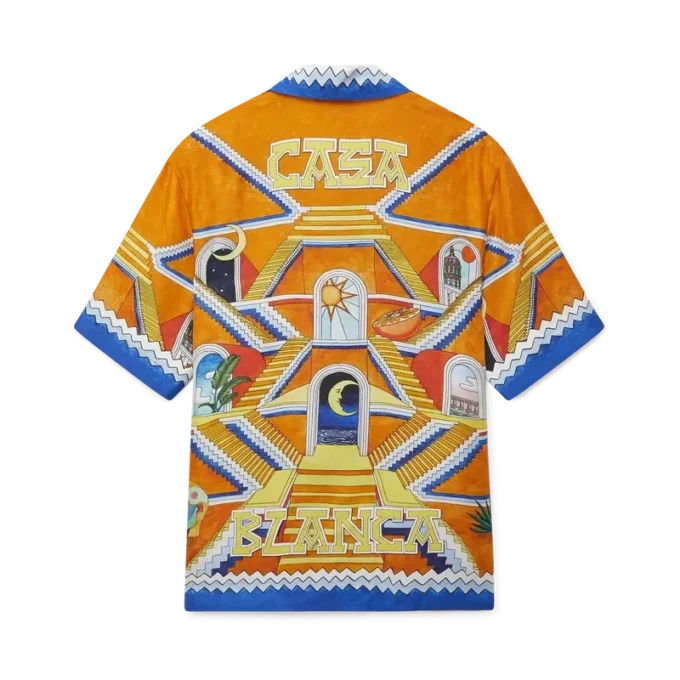 Cămășă din mătase Escalier Infini