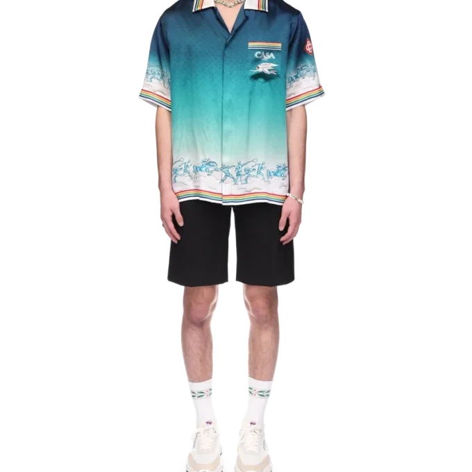 Cămășă din mătase La Daesse Du Stade