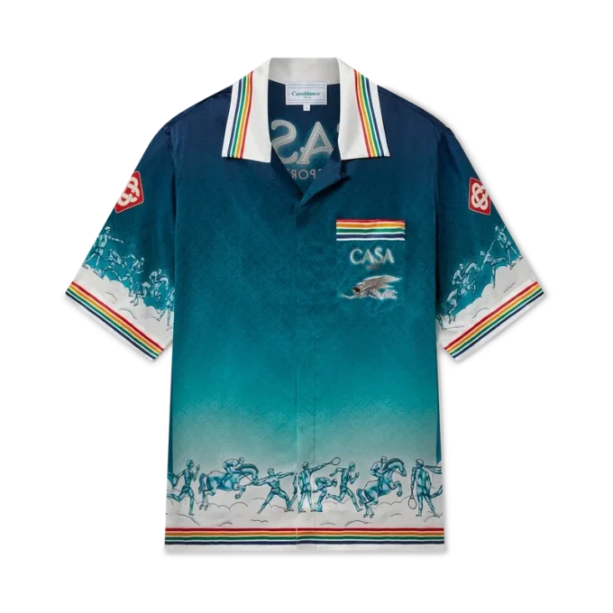 Cămășă din mătase La Daesse Du Stade