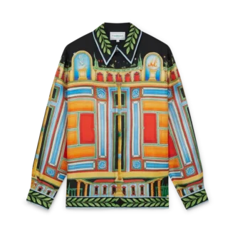 Cămășă din mătase Le Palais En Fleur