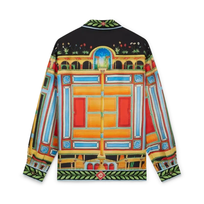 Cămășă din mătase Le Palais En Fleur